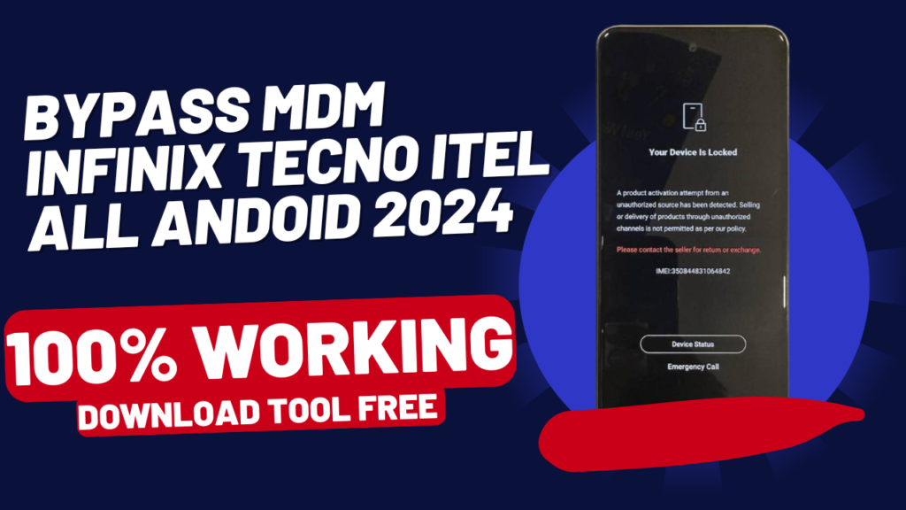 Bypass MDM Infinix Tecno Itel All Andoid 2024 100%